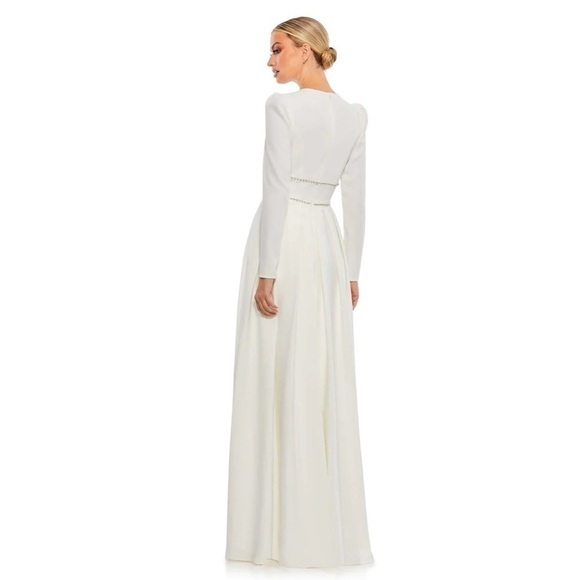 Mac Duggal 55705 NWT A-LINE RHINESTONE WAIST EVENING GOWN - Picture 5 of 10